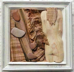 ‘La Belle et la Bete’ – 2009. 30x30x4. Wood, stone 